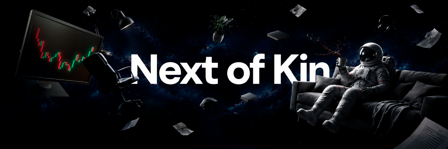 Next of Kin — an astronaut and a trading desk suspended in space